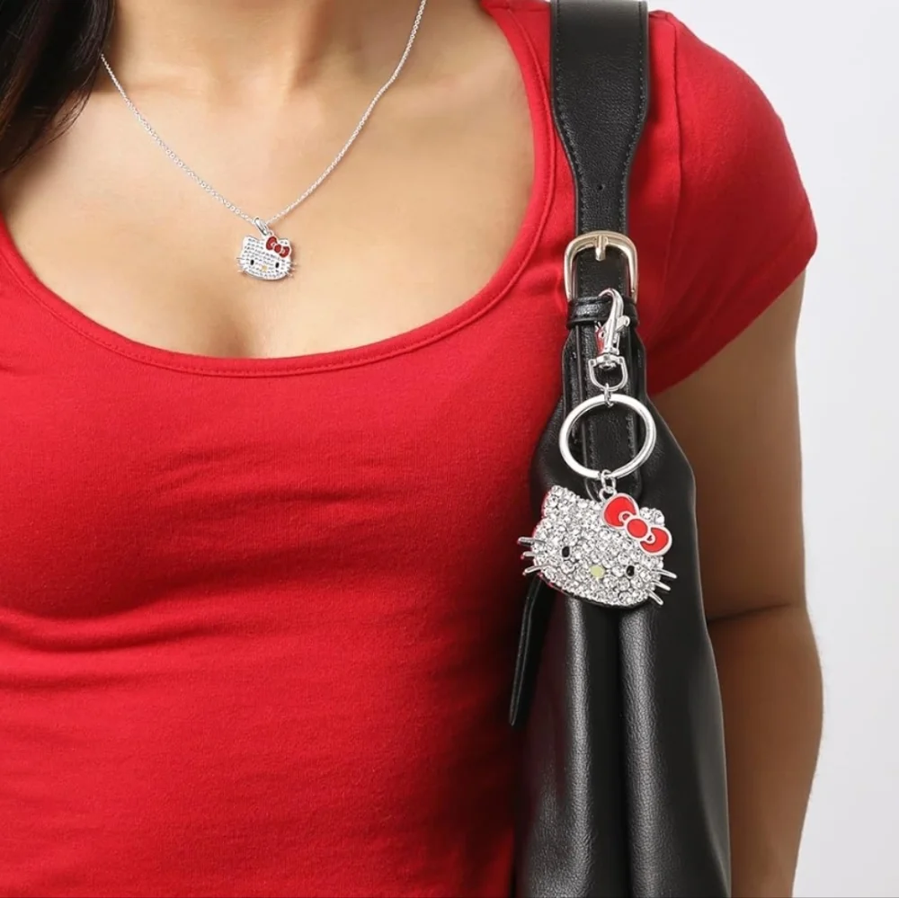 NWT Hello Kitty Rhinestone Keychain - Picture 2 of 3
